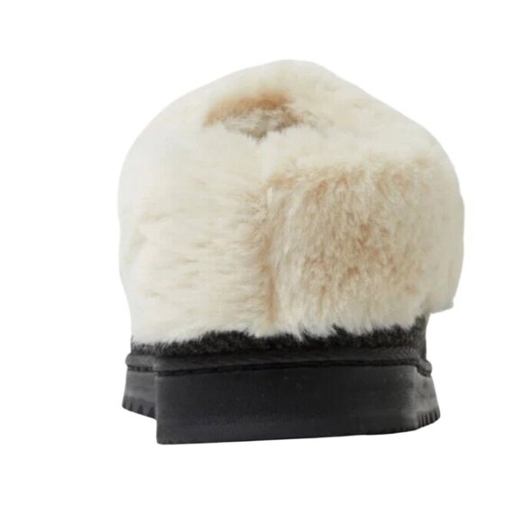 Dearfoams 7/8 Women Faux Fur House Shoes Slippers Corduroy Winter Fuzzy Slip-on - Picture 8 of 12